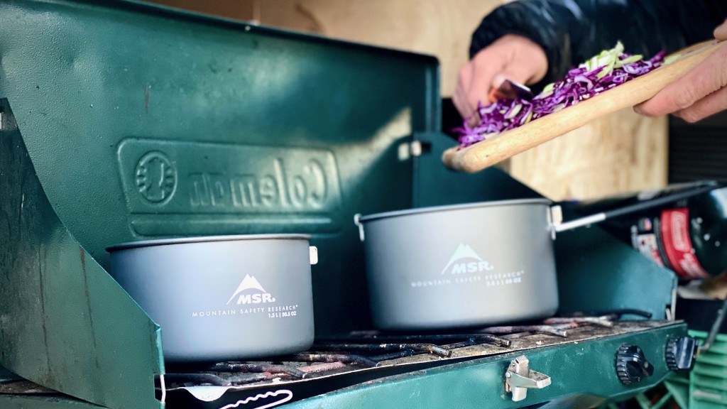 msr fusion ceramic 2-pot set - though this unique ceramic cookware set is designed with the...