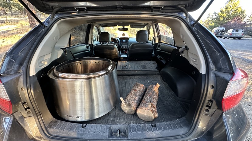 east oak smokeless - portable and easy to carry, we stashed the east oak in our car...