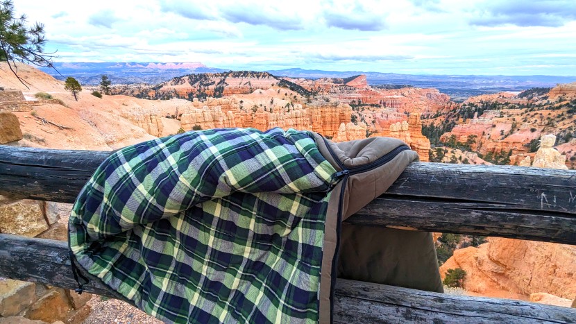 alps outdoorz redwood - this bag was our favorite to sleep in during a late fall camping...
