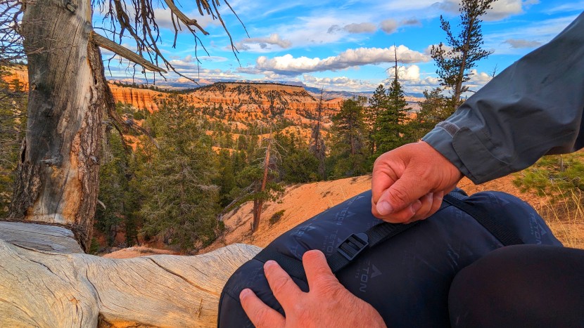 breaking camp in bryce canyon national park.