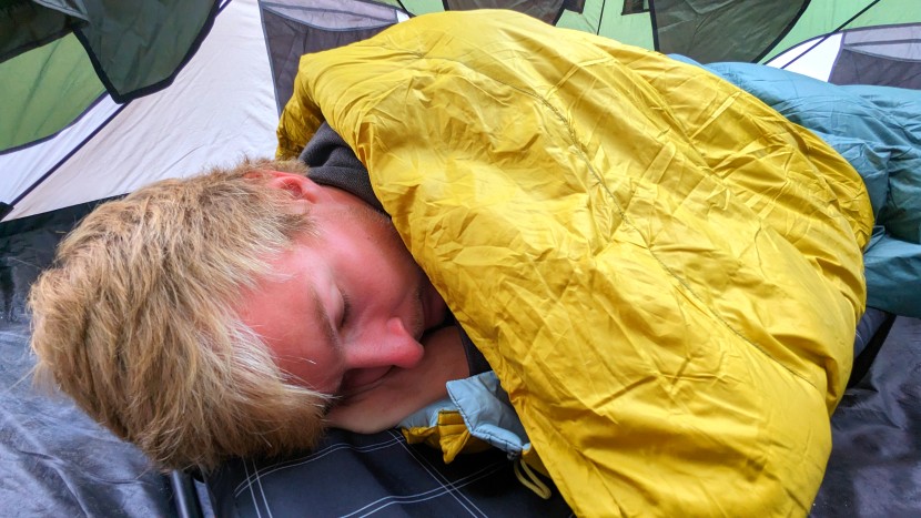 kelty galactic 30 - you'll definitely want to use a cot or pad with this bag. it's very...