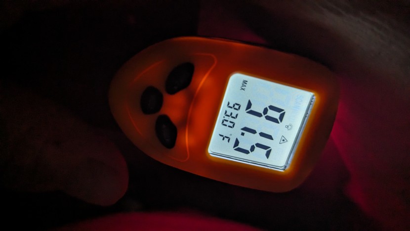 teton sports polara 3-in-1 - checking the interior temperature inside our polara. after lying it...