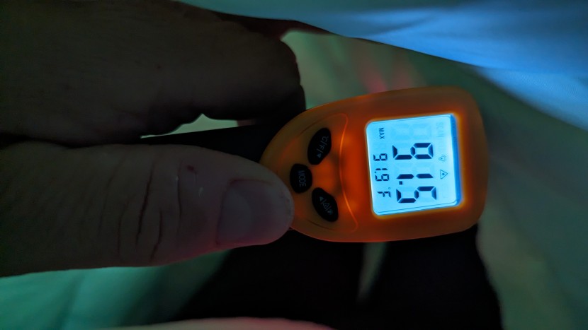 coleman brazos - we checked the interior temperature inside our brazos after lying it...