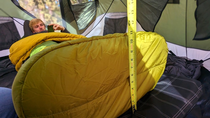camping sleeping bag - we took our own measurements of each bag. some measured closely to...