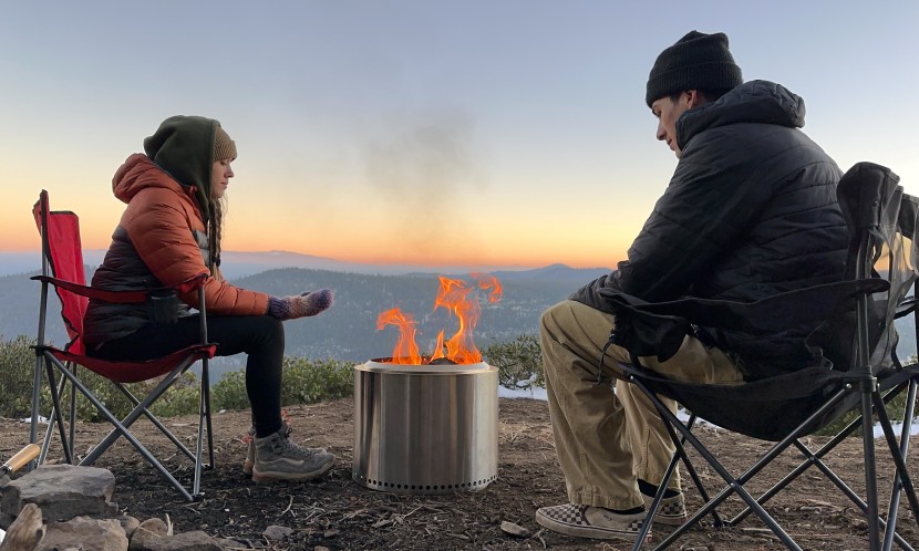 solo stove bonfire 2.0 - testing the solo stove in crisp conditions.