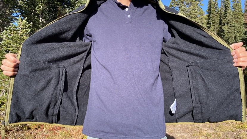 fleece jacket men - thick fleece and substantial pocket fabric like that on the amazon...