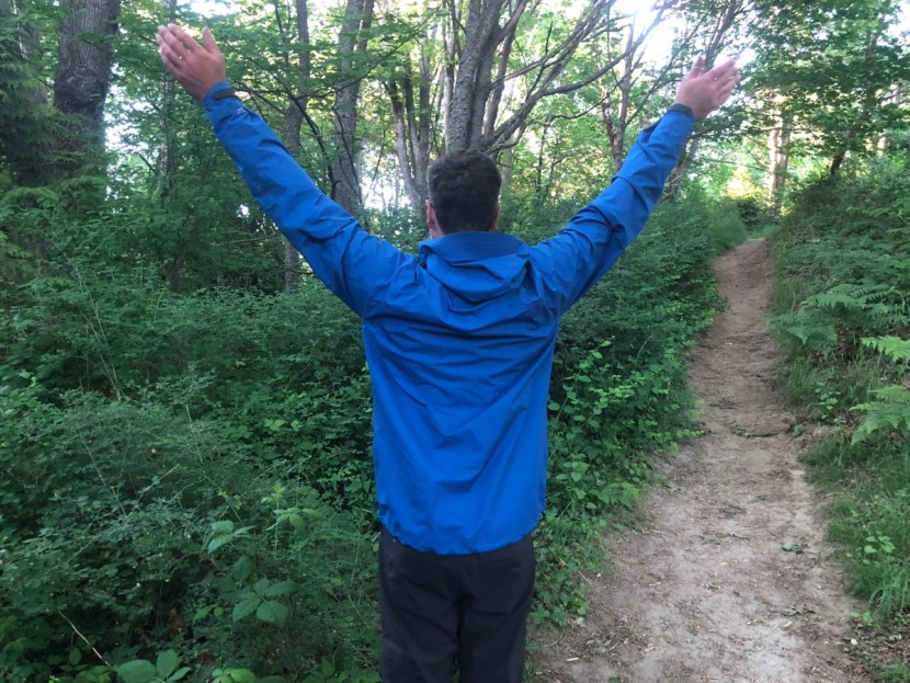 rei co-op drypoint gtx - the drypoint's stretchy material and mobility-oriented cut allowed...