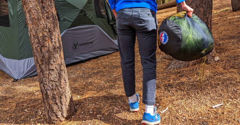 camping sleeping bag - packed size isn't a deal-breaker when it comes to traditional...