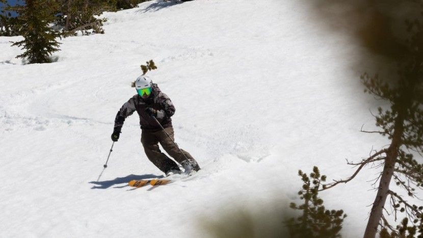 salomon qst 92 - the qst 92 easily slices through suncups.