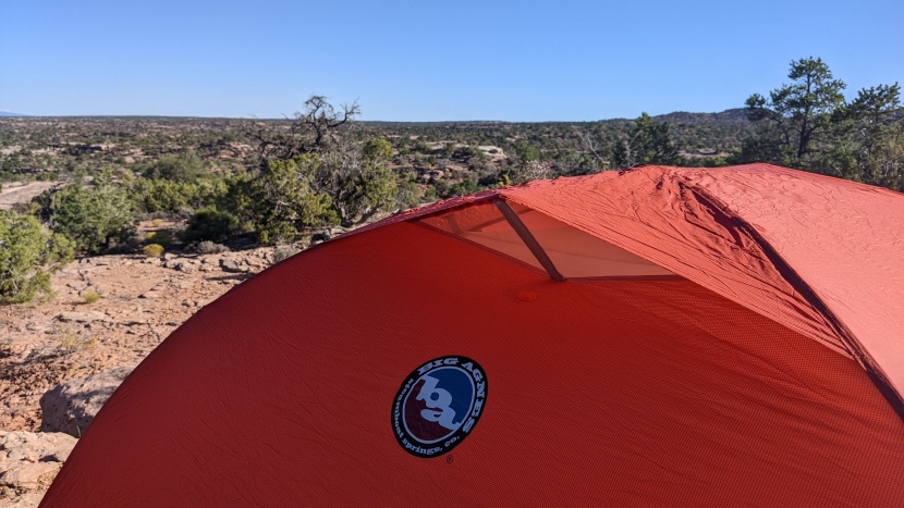 big agnes copper spur hv ul3 - a strutted vent in the rainfly lets warm, humid air rise out of the...