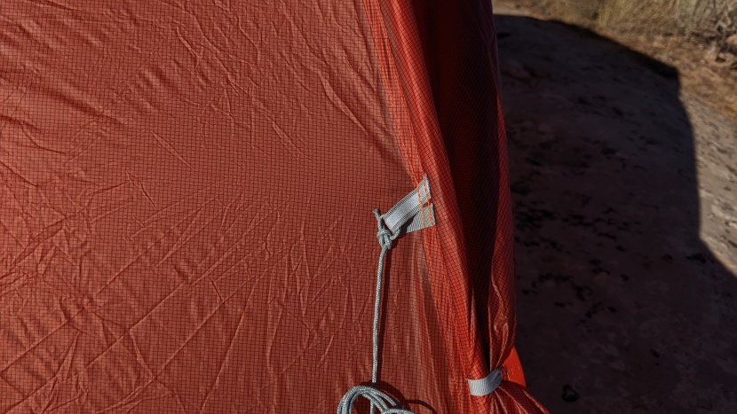 big agnes copper spur hv ul3 - loops on the tarp attach to a guyline externally and to the inner...