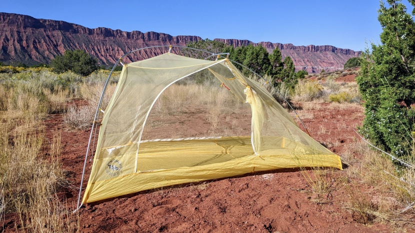 big agnes tiger wall ul2 - fabric this thin will require some care, though all of it stood up...