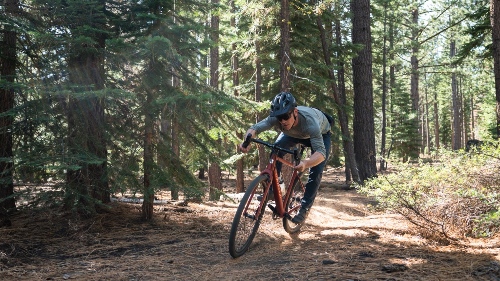gravel bike - you choose how aggressive to get, the stigmata felt fearless.