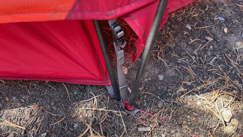 msr remote 2 - while the straps and metal grommets on the rainfly are strong, it...