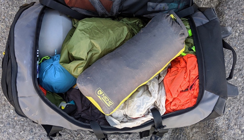 we appreciate that the compressible stuff sack let us pack the tent...