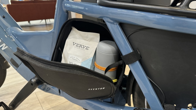 aventon abound - a built in storage box is a useful feature and nice use of extra...