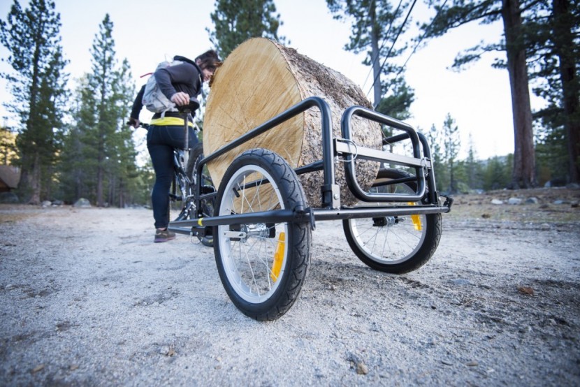 bike cargo trailer - we challenged the wanderer to the super heavy round test. it passed.