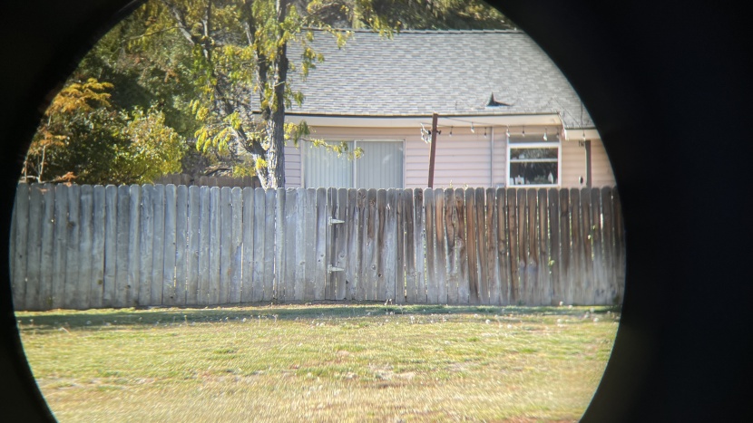 celestron nature dx 8x42 - we were able to see 56.5 fence boards with this model.