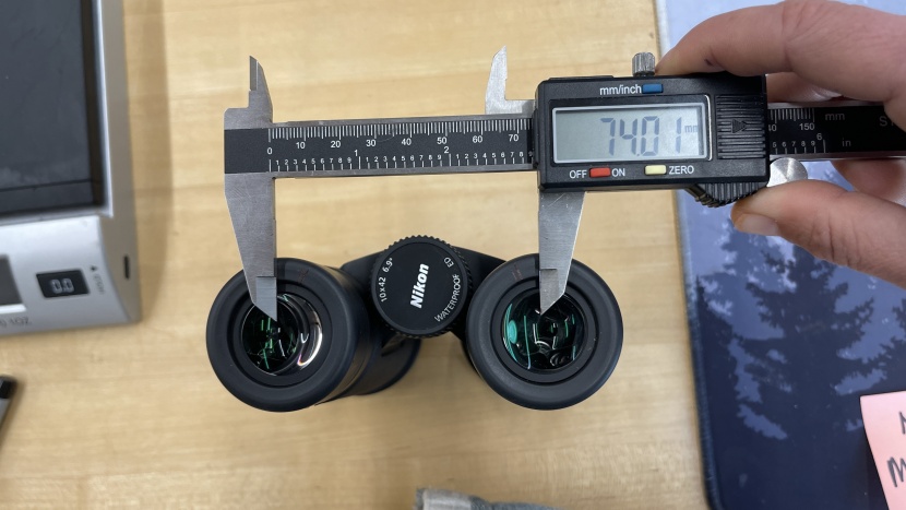nikon monarch m7 10x42 - we measured both the minimum and maximum interpupillary distance of...
