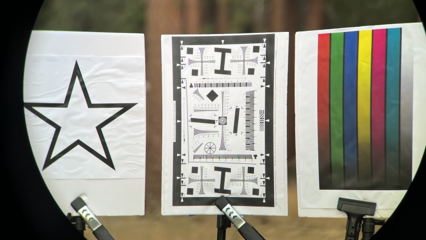 an iso chart and other images used in our clarity tests.