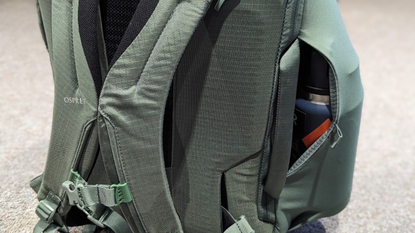 osprey sojourn porter 46l - the side-accessed stretch pocket on the porter is large enough to...