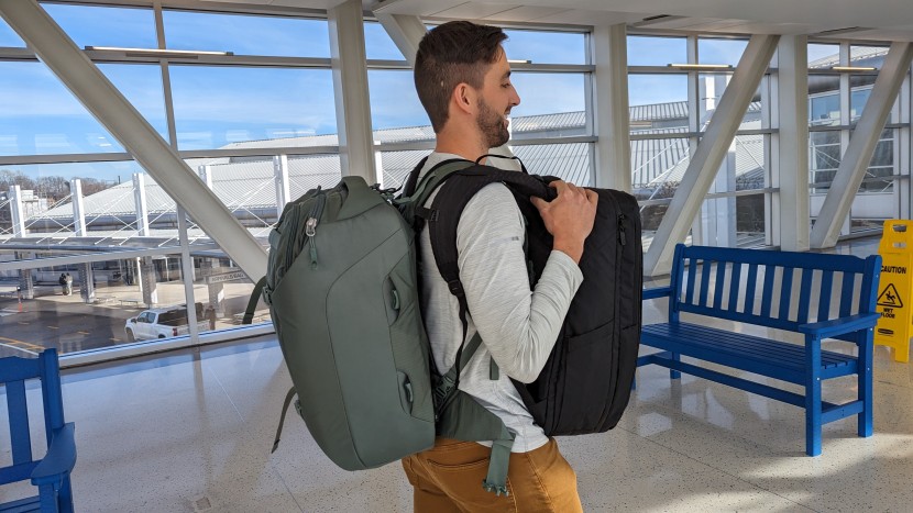 travel backpack - whether you're carrying one or more bags, comfortable straps help...