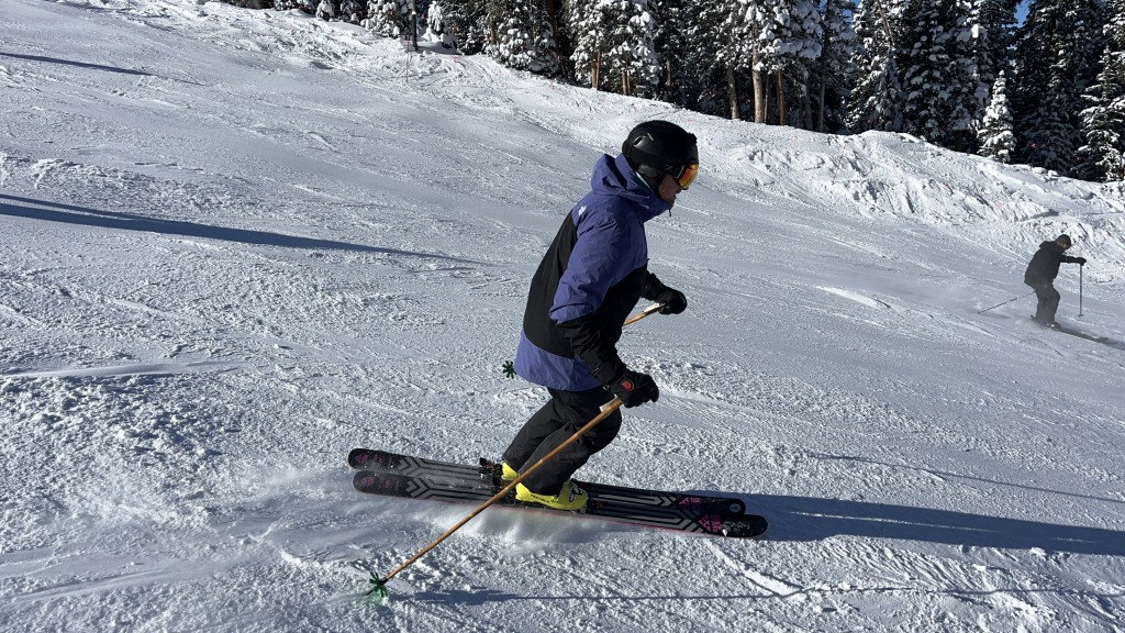 the north face thermoball eco snow triclimate - skiing in the north face thermoball eco snow triclimate during...