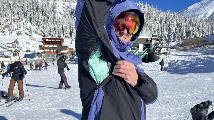 the north face thermoball eco snow triclimate - the thermoball's underarm vents are about average length, but the...