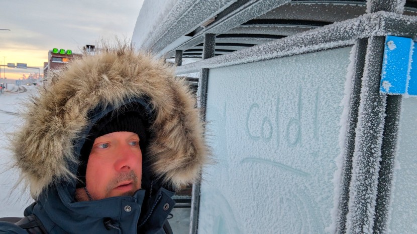 yes, it was cold, but internal temps when wearing the fjallraven...