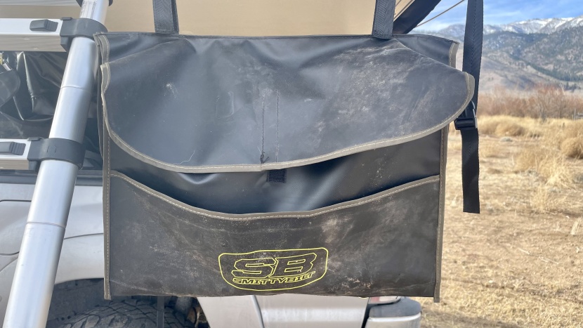 smittybilt gen2 overlander - we shoes? no problem, just stick 'em in the big rubber boot bag at...