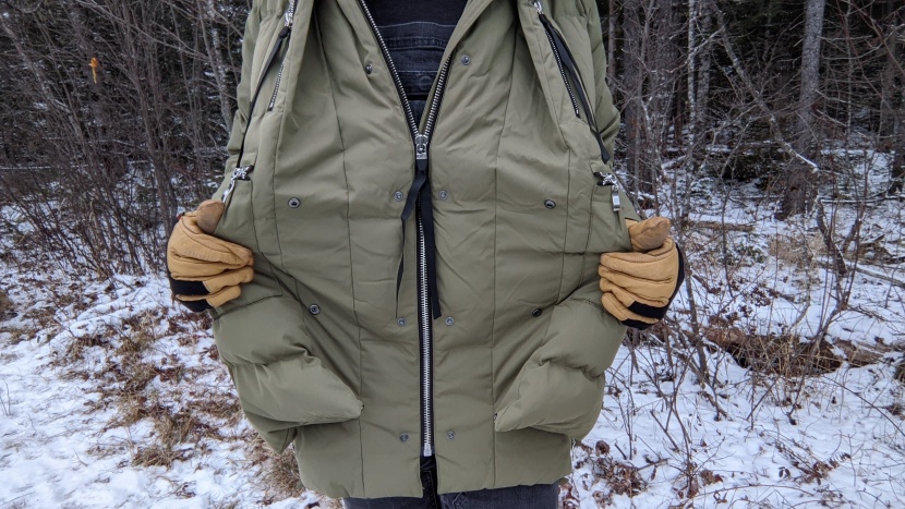 orolay thickened down - the jacket's possibly overly complicated construction seems pretty...