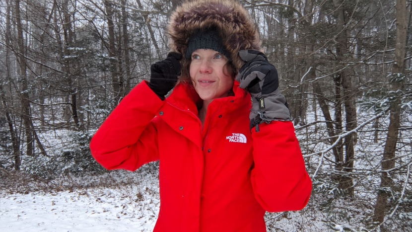 the north face arctic parka - if the insulated hood isn't warm enough, you can easily fit a hat...