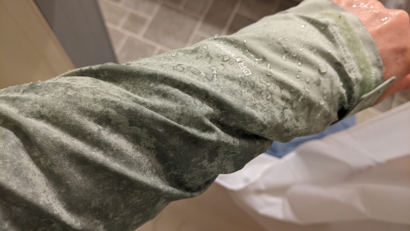 we spend minutes in the shower in every jacket, searching for weak...