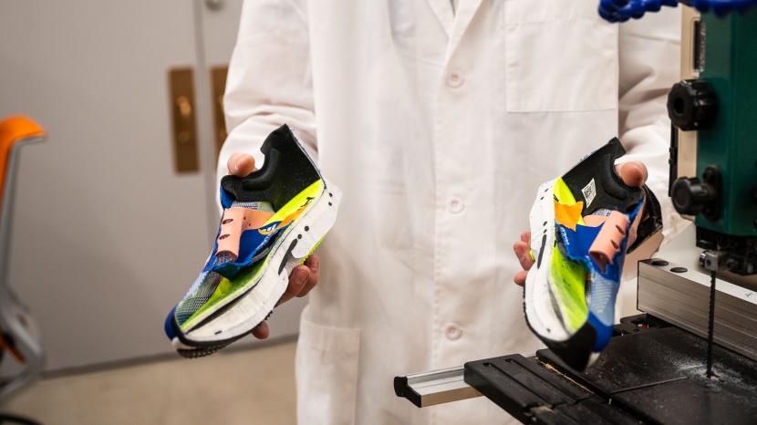 adidas adizero boston 12 - the energyrods in the midsole (the black material in the white foam)...