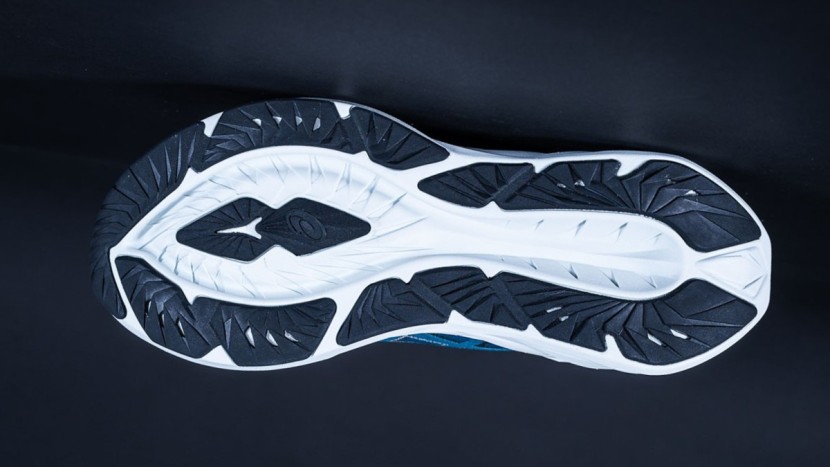 asics novablast 4 - you can see the pod of outsole/midsole foam that creates the...