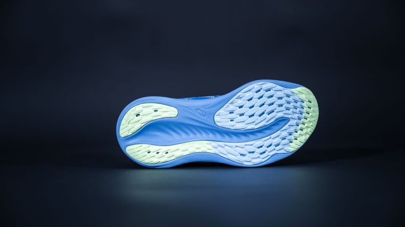asics gel-nimbus 26 for women - the updates outsole pattern helps this shoe stay solid on damp roads.