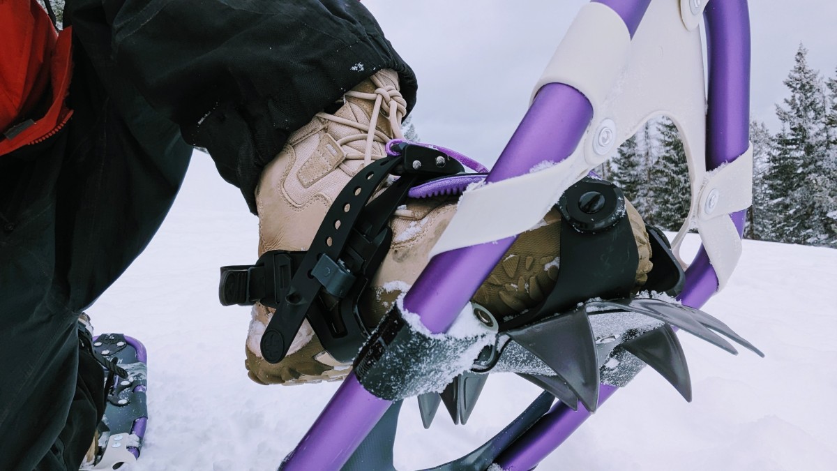 Tubbs Mountaineer - Women's Review (The Cobra Toe crampon provides excellent grip on crusty snow, but be careful on groomed trails as the oversized spikes...)