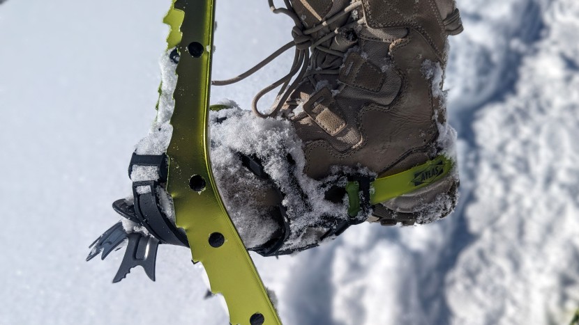 atlas range-mtn for women - aggressive crampons for mountaineering may have rows of spikes on...