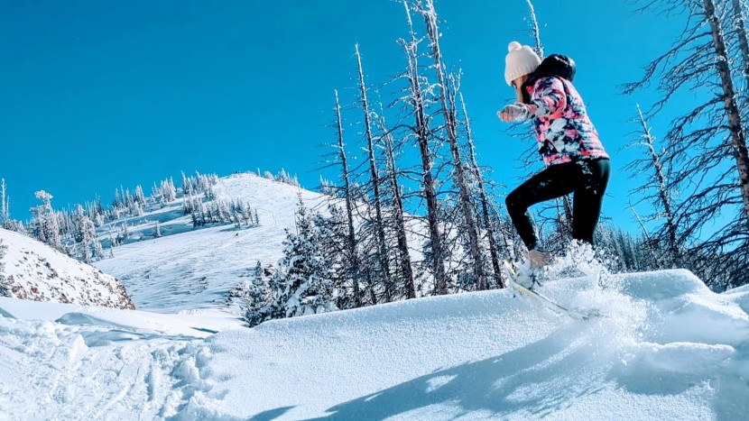 atlas range-mtn for women - the range-mtn's narrow frame and hinged binding give premium step...