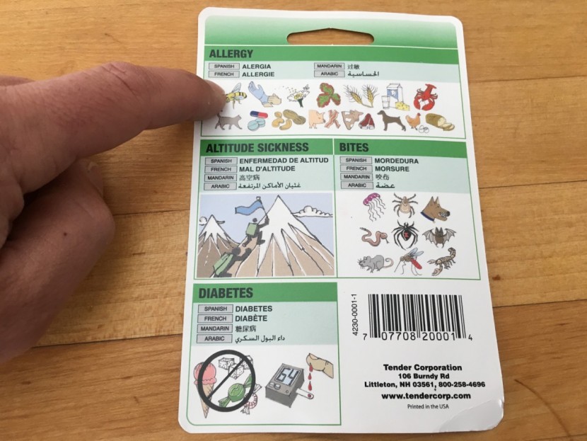 first aid kit - the amk smart travel kit comes with a card that can help you bypass...