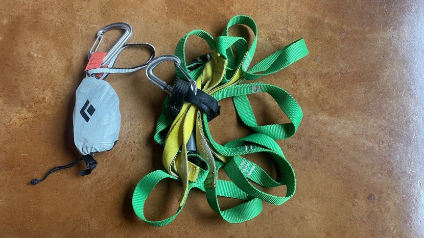 aider - the size of a pocket aider compared to a bundled up ladder.