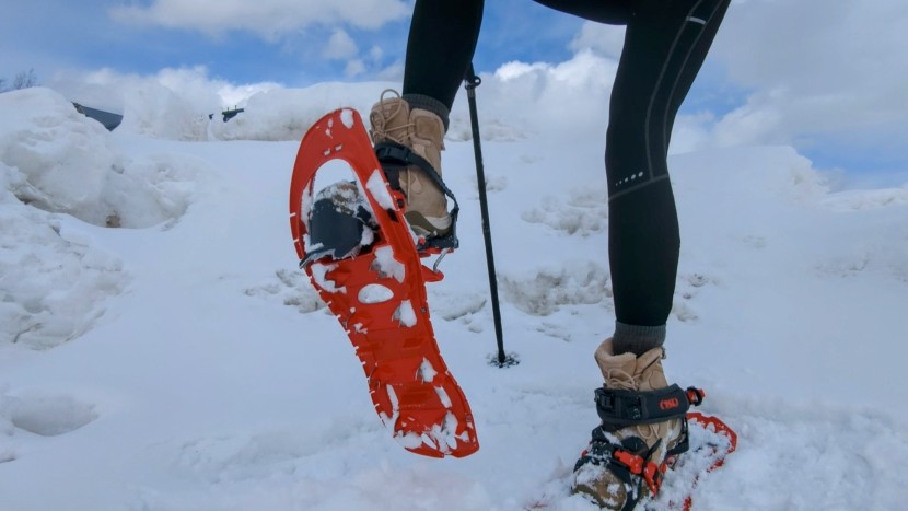 tsl symbioz hyperflex elite for women - crampons on the bottom of the decking grip like ice climbing spikes...