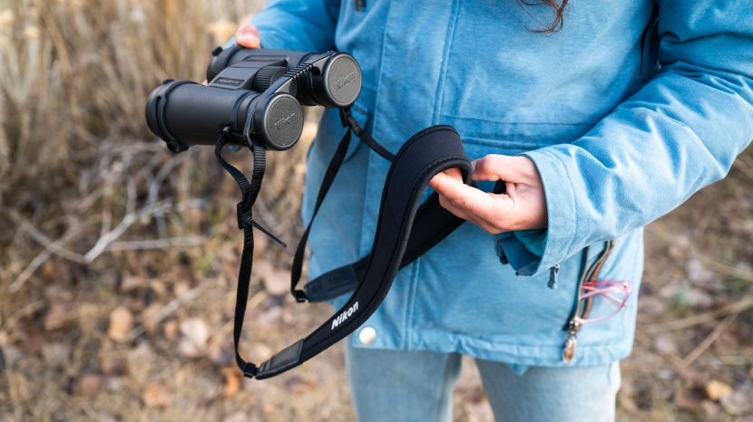 nikon monarch m5 8x42 - we found the padded neck strap to be scratchy.