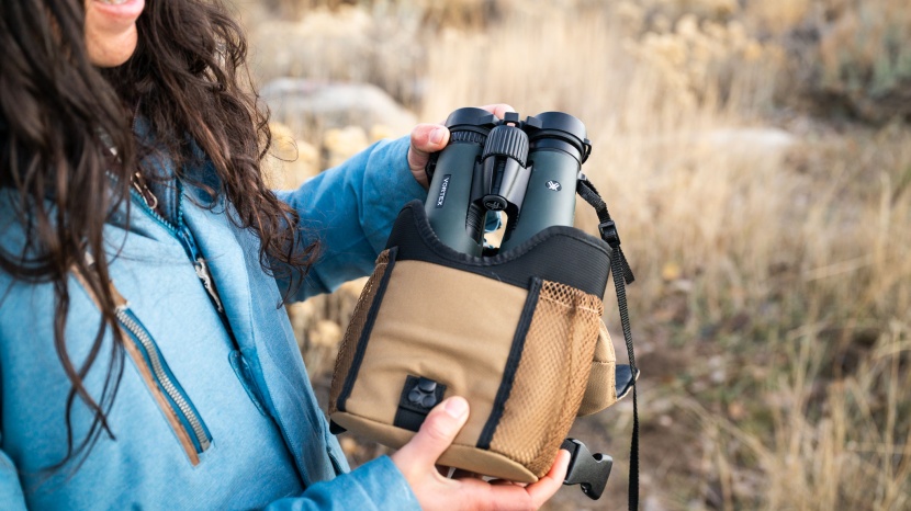 vortex diamondback hd 8x42 - the soft case for these binos is also a chest harness, with lots of...