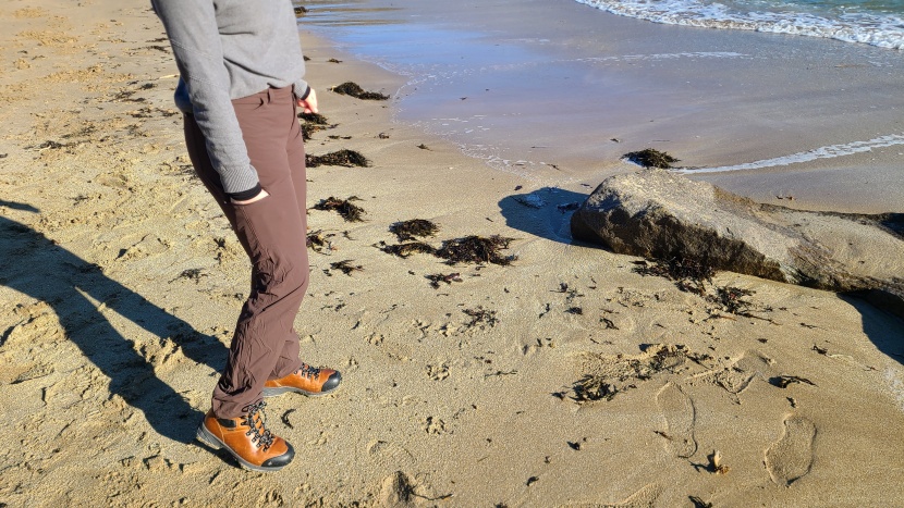 outdoor research ferrosi pant for women - the zippered thigh pocket works better, easily carrying a phone.