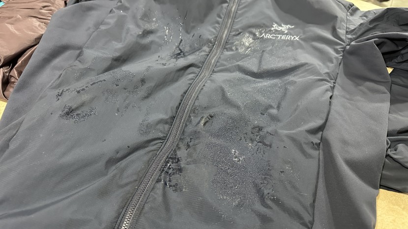 after being sprayed, water beaded quickly, and any water that seeped...