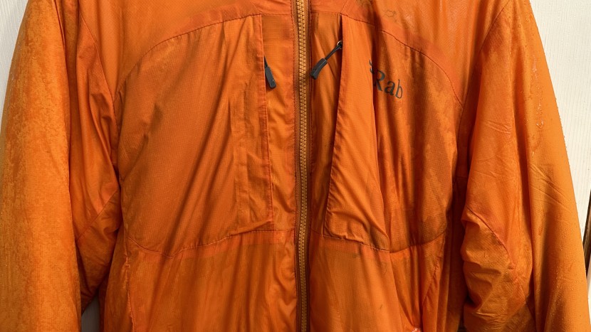 putting the rab through a much heavier water test.