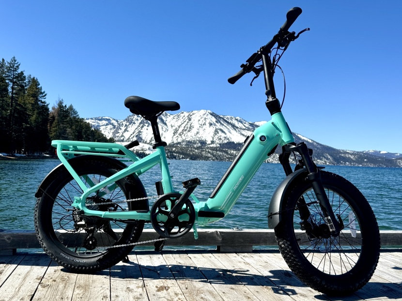 electric bike - there is a lot of utility built into this foldable model.