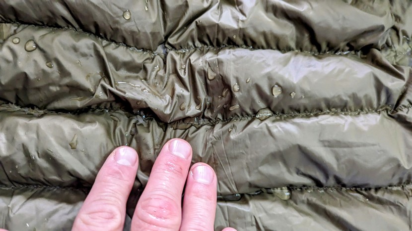 wantdo packable down hoody - the wantdo is not very water resistant.