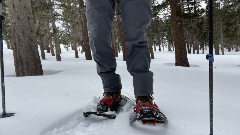 msr lightning ascent - the rigid frame helps these float better.